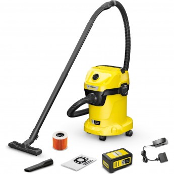 Аккумуляторный хозяйственный пылесос KARCHER WD 3-18 V-17/20 BATTERY SET Аккумуляторный хозяйственный пылесос KARCHER WD 3-18 V-17/20 BATTERY SET